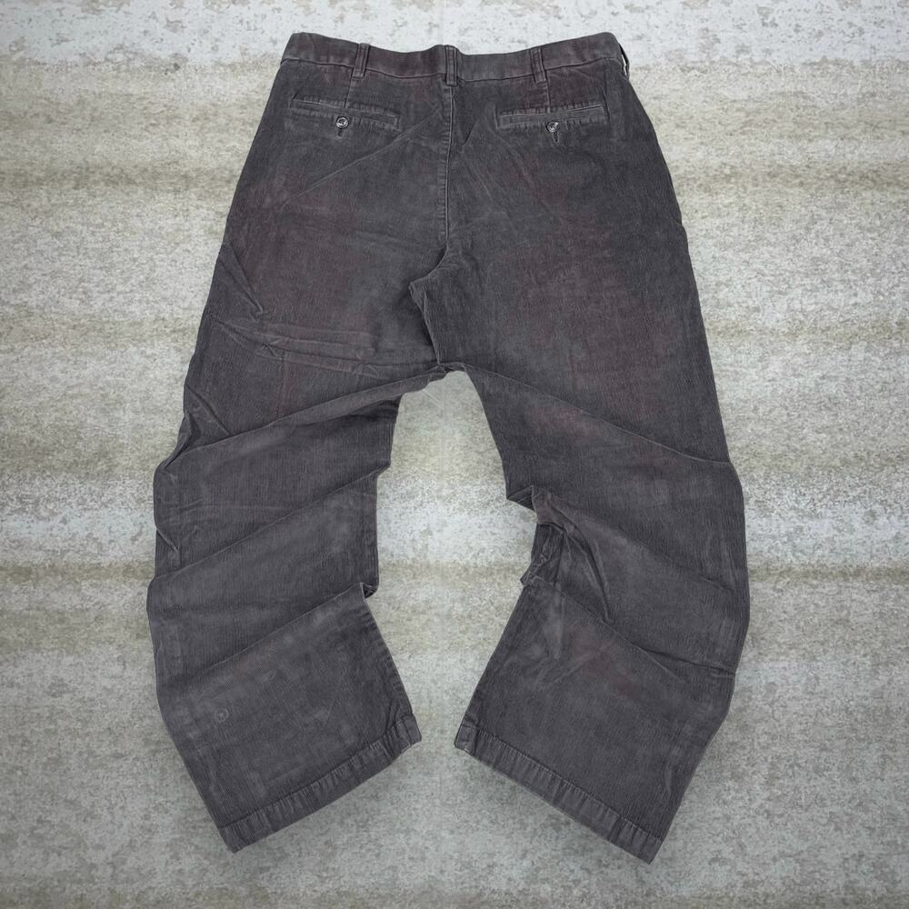 Vintage Y2K Croft and Barrow Corduroy Pants 38x32 Baggy Wide Leg Brown Cotton
